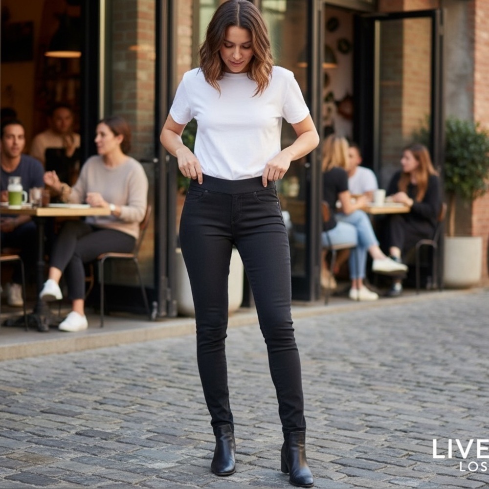 Liverpool Los Angeles The Skinny Black Jeans | Stretch Denim | Size 29 / 8